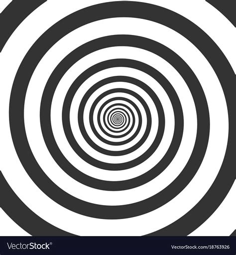 Hypnotic Spiral Psychedelic Swirl Royalty Free Vector Image