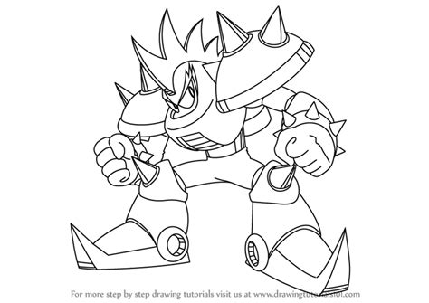 How To Draw Punk From Mega Man Mega Man Step By Step