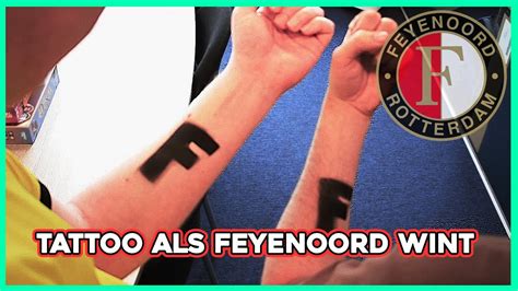 Feyenoord Is KAMPIOEN Tatoeage Van De Winnaar YouTube