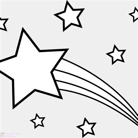 ᐈ Dibujos de EstrellasTOP 30Linda estrella fugaz Dibujos para Colorear