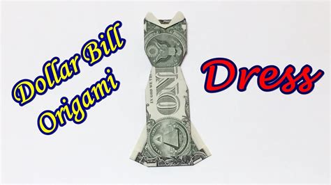 Money Origami Dress Easy But Cool How To Make A Paper Dress Out Of