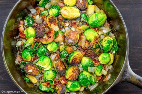 Bacon, onion, and brussels sprouts are a great combination. Roasted Brussels Sprouts with Bacon
