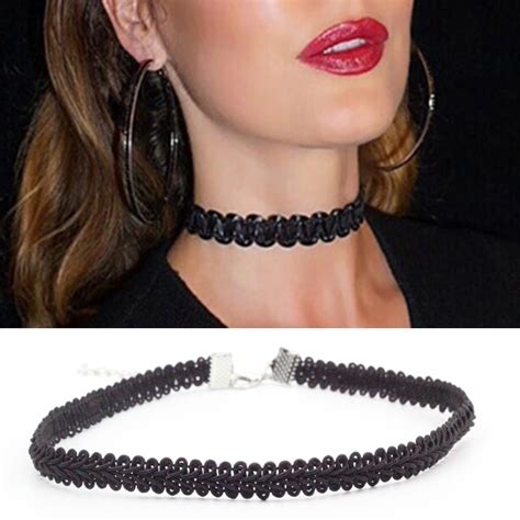 New Black Sexy Lace Choker Necklace Collares Velvet Woman Chokers