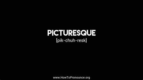 How To Pronounce Picturesque On Vimeo