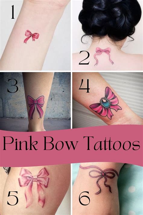 83 Fun And Flirty Bow Tattoos Tattooglee Pink Bow Tattoos Bow