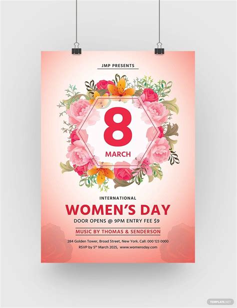 women s day poster template in psd free download