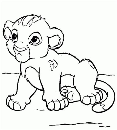 Effortfulg Simba Coloring Pages
