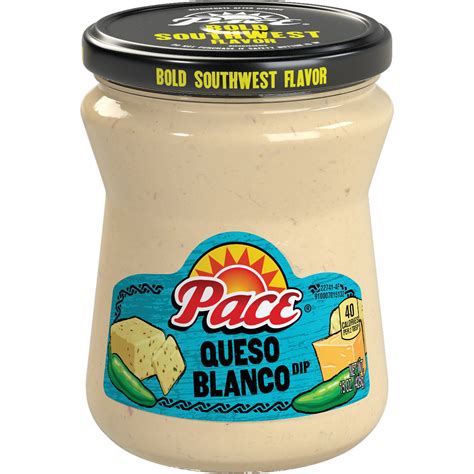 Pace Queso Queso Blanco Cheese Dip Great For Nachos 15 Ounce Jar