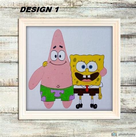 Spongebob Squarepants Patrick Star Best Friends Canvas Etsy