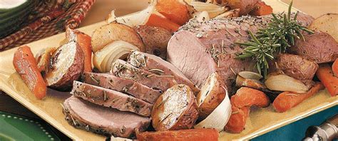 Dump the tenderloin and veggies and spread evenly. Oven-Roasted Pork and Vegetables recipe from Betty Crocker