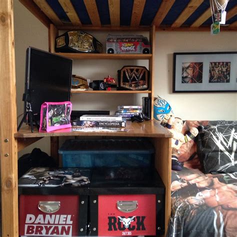 Lovely wrestling ring bed for all ages. WWE Bedroom Decor | home art | Pinterest | Decor, Wwe ...