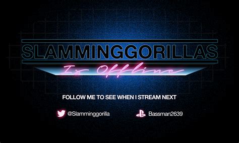 80s Inspired Twitch Overlays For Slamminggorillas On Behance