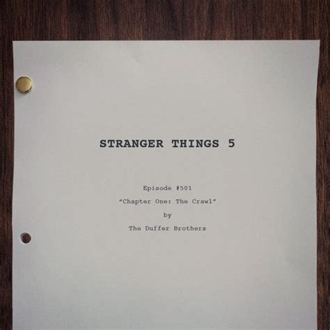 ‘stranger Things Title Of Episode 1 From Fifth And Final Season