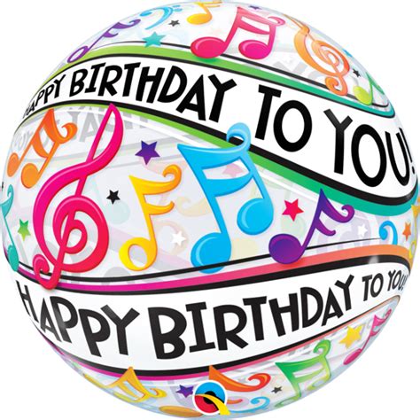 Check spelling or type a new query. Happy Birthday to You Music Notes 22" Bubble Balloon ...