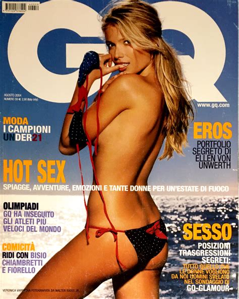 gq italia magazine august 2004 veronica varekova ellen von unwerth bru