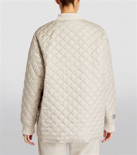 Max Mara Quilted Cube Bomber Jacket Harrods Hk