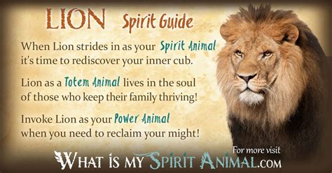 Lion Spirit Totem And Power Animal Symbolism And Meaning Thats Me