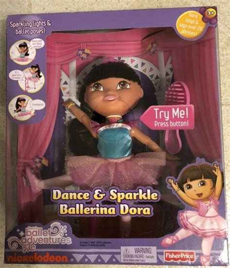 Fisher Price Nickelodeon Dance And Sparkle Ballerina Dora V4437 New Ebay