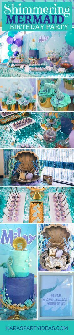 Shimmering Mermaid Birthday Party Via Karas Party Ideas Sea Party
