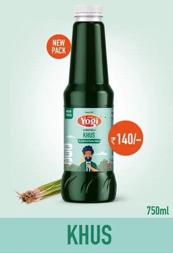 Yogi Pet Bottle Khus Sharbat Syrup Packaging Size 750 Ml At Rs 140