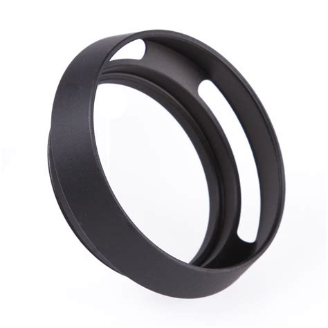 Us 49mm Metal Curved Vented Lens Hood Shade For Leica 49 Mm Thread Dslr