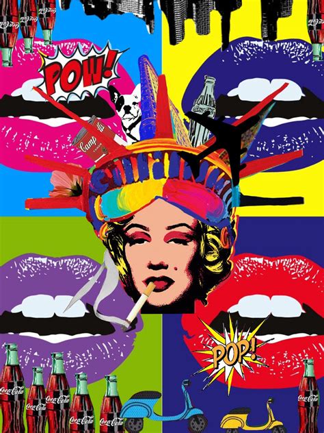 Pop Art Andy Warhol Pop Art Pop Art Collage Andy Warhol Inspired Art