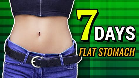Flat Stomach In 7 Days Challenge Home Workout YouTube