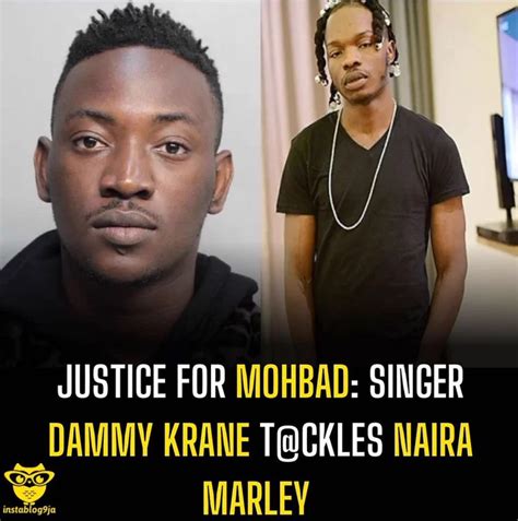 Mohbad Dammy Krane Tackles Naira Marley Celebrities Nigeria