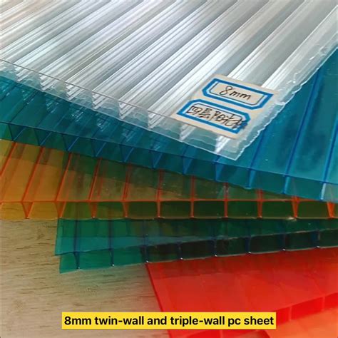 Poly Carbonate Roof Frosted Crystal Polycarbonate Sheet Twin Wall