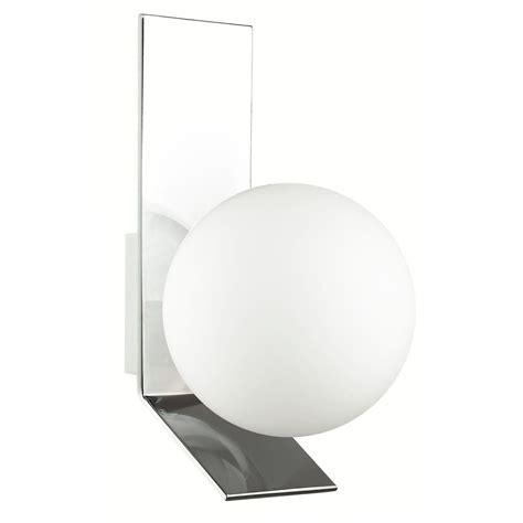 Dainolite Valemont 1 Light Polished Chrome Wall Sconce With Opal White