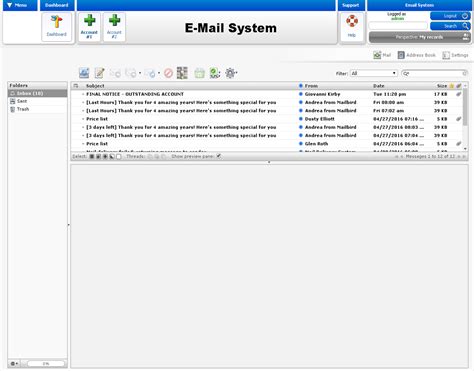 Screen E Mail System Lmr Help Support For Contact Your Client