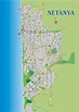 Stadtplan von Netanya | Detaillierte gedruckte Karten von Netanya ...