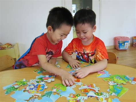 As kids work together to complete a puzzle, they will discuss where a. The Benefits of Puzzles in Early Childhood Development