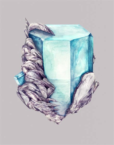 Amazing Watercolor Paintings Of Crystals By Karina Eibatova