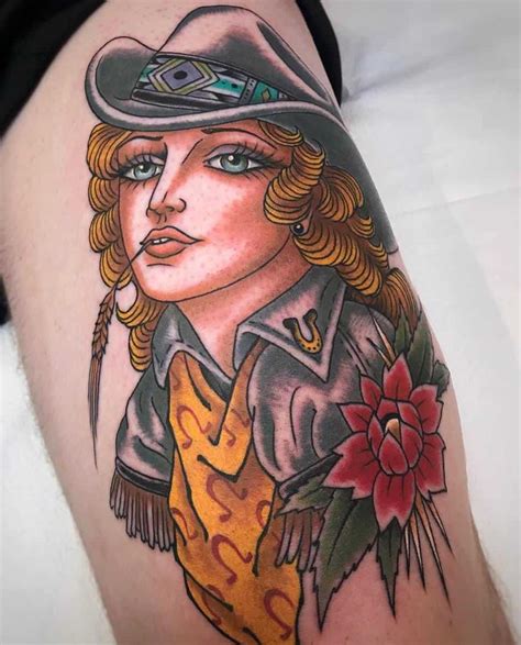 Traditional Pin Up Girl Tattoo Drawing