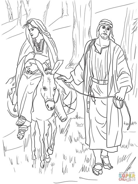 Https://tommynaija.com/coloring Page/mary And Joseph Travel To Bethlehem Coloring Pages