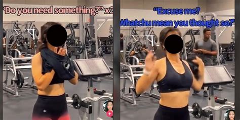 woman sparks tiktok debate after accusing a gym trainer of being a pervert indy100