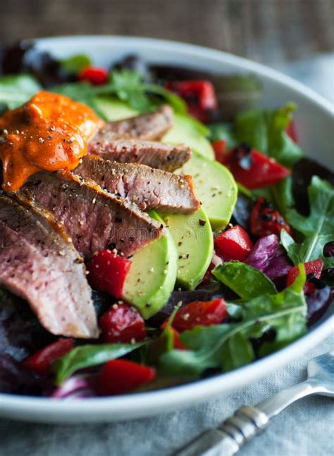 Roast Beef Salad Stock Image Image Of Light Bell Greens 47223073