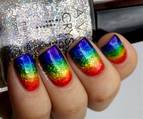 Miss Phibes Glitters Sand De Avon Nail Art Arco Iris