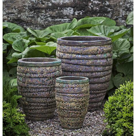 Guaracha Pots Green Large Ceramic Planters Kinsey Garden Decor