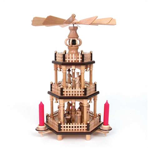 New listingexpertic german rotating christmas nativity wood candle holder pyramid carousel. German Christmas Decoration Candle Spin | Psoriasisguru.com