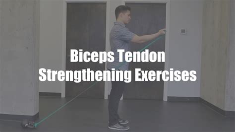 Biceps Tendon Injury Exercises