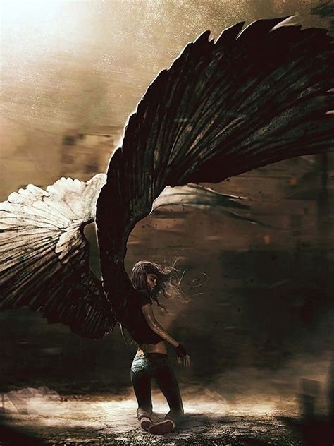 Secret Wings Dark Fantasy Art Angel Art Fantasy