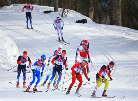 Competition In Cross Country Skiing At The Olympics In