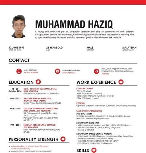 Curriculum vitae personal data name : Contoh Curriculum Vitae Yang Benar Dalam Bahasa Inggris ...