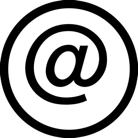 Email Logo Black Large Clip Art At Vector Clip