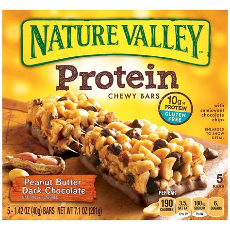 Nature Valley Chewy Granola Bars Peanut Butter Dark Chocolate 5 Ct 7