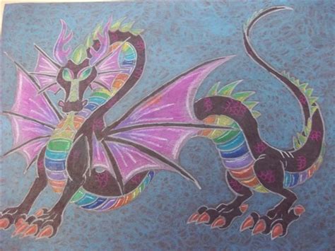 Rainbow Dragon By Alburning90 On Deviantart