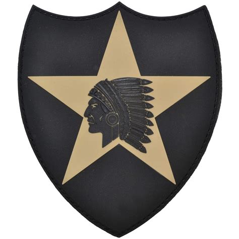 2nd Infantry Division Shield 45x4 Inch Pvc Patch