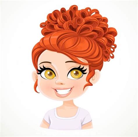 Red Hair Girl Vector Free Download